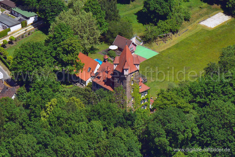 Luftaufnahme Schloss Unterbürg in Nürnberg | Mittelfranken, Bayern