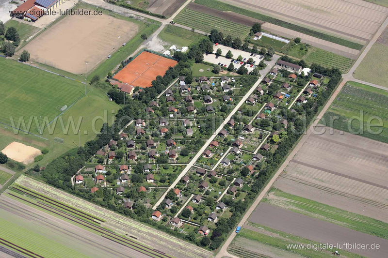 Luftaufnahme Schrebergärten in Nürnberg | Mittelfranken, Bayern