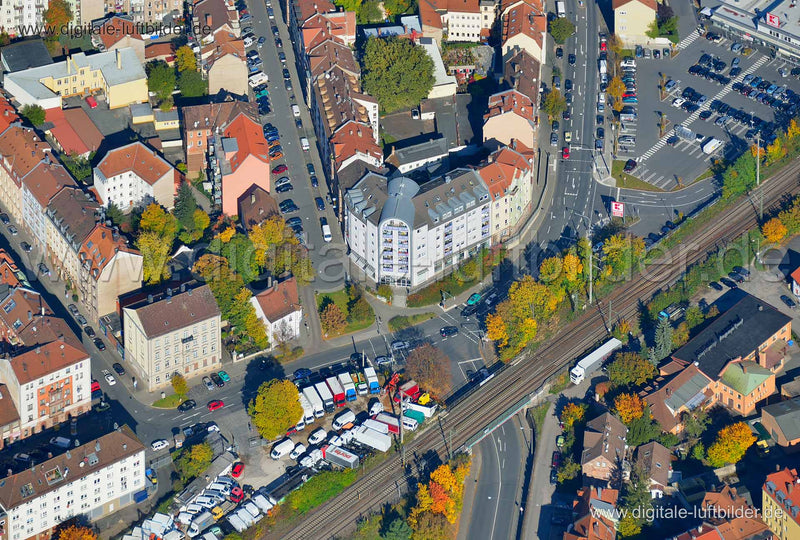Luftaufnahme Schwabacher Straße in Nürnberg | Mittelfranken, Bayern