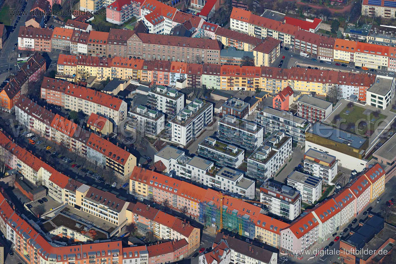 Luftaufnahme Sebalder Höfe in Nürnberg | Mittelfranken, Bayern