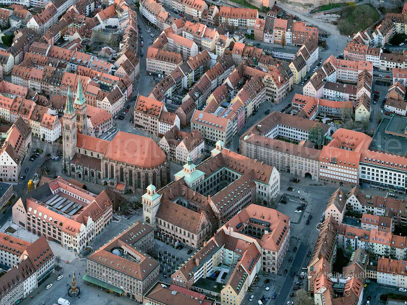 Luftaufnahme Sebalduskirche in Nürnberg | Mittelfranken, Bayern