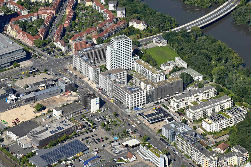 Luftaufnahme Seetor City Campus in Nürnberg | Mittelfranken, Bayern