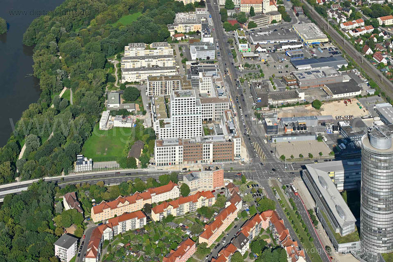 Luftaufnahme Seetor City Campus in Nürnberg | Mittelfranken, Bayern