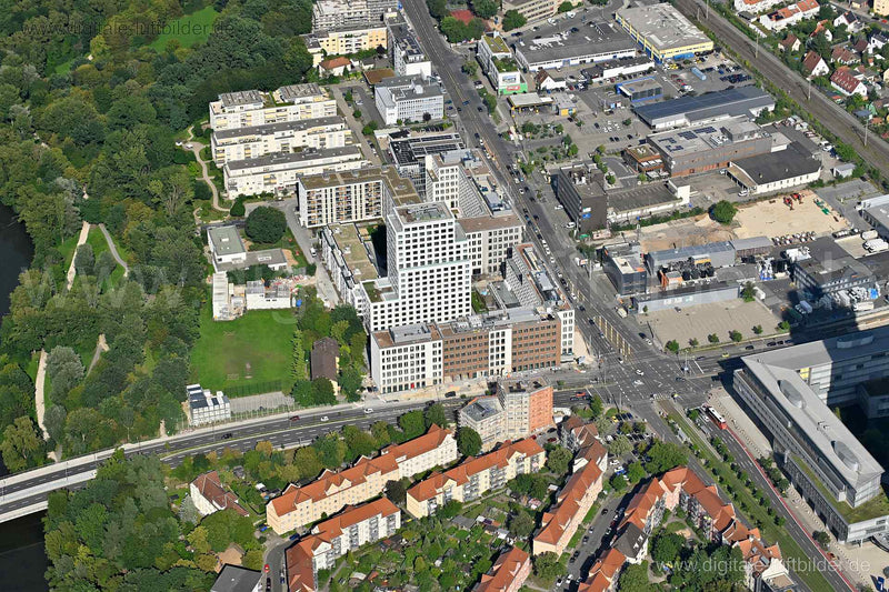 Luftaufnahme Seetor City Campus in Nürnberg | Mittelfranken, Bayern
