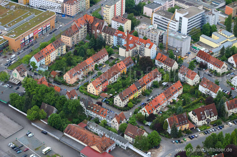 Luftaufnahme Senefelderstraße in Nürnberg | Mittelfranken, Bayern