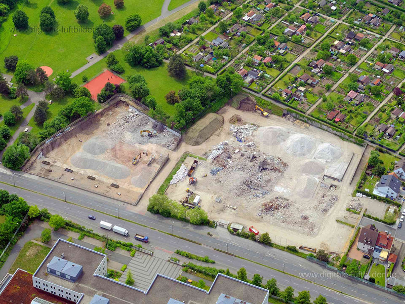 Luftbild - Siemens, Ort: Nürnberg, Tags: Abriss, Abrissarbeiten, Siemens, , Nürnberg, Von-der-Tann-Straße...