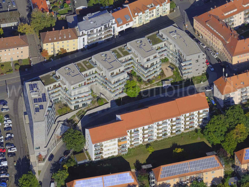 Titel: Sigena St. Johannis (wbg), Bildnummer: f455831, Ort / Stadt: Nürnberg, (Land)Kreis: kreisfreie Stadt Nürnberg, Regierungsbezirk: Mittelfranken, Bundesland: Bayern, Aufnahmedatum: 10.10.2021, Schlagwörter: Luftbild, Luftbilder, Luftbildfotografie, Luftaufnahme, Luftbildaufnahme, Luftfoto, Luftbildarchiv, Luftbildsuche, Vogelperspektive, Vogelansicht, Deutschland, Nürnberg, 90419, 90425, Nordwestring, Schnieglinger Straße, Johannisstraße, Franzstraße, Wilhelm-Marx-Straße, Fleischmannstraße,