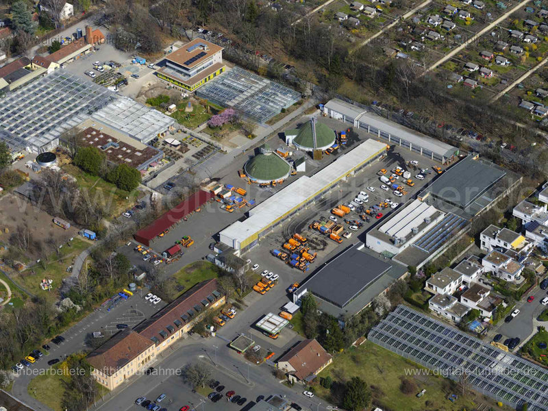 Luftaufnahme ehem. KFZ Zulassungsstelle in Nürnberg | Mittelfranken, Bayern