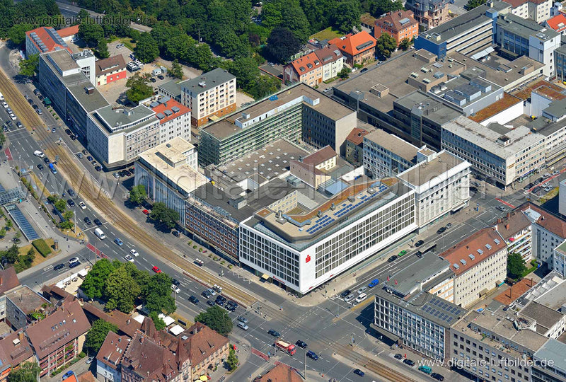 Luftaufnahme Sparkasse Marientorgraben in Nürnberg | Mittelfranken, Bayern