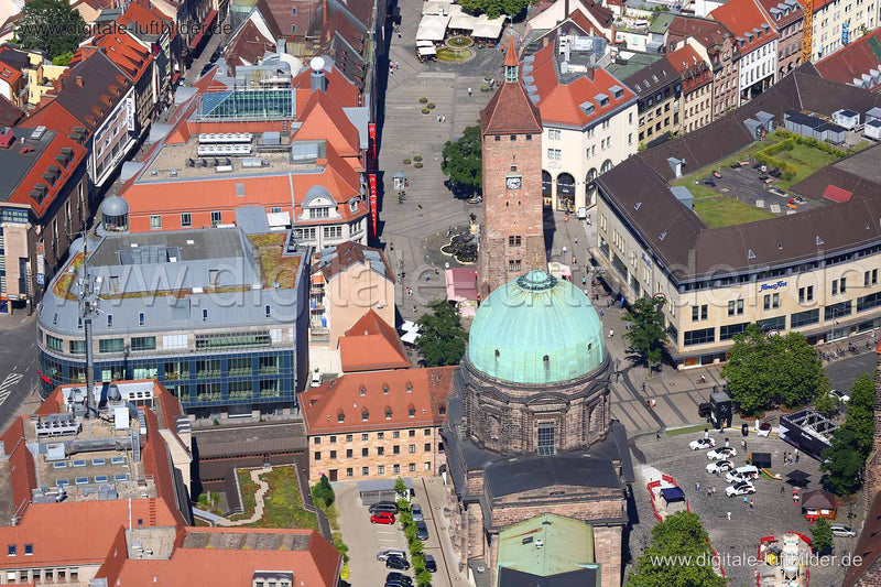 Luftaufnahme Spittlertorzwinger in Nürnberg | Mittelfranken, Bayern