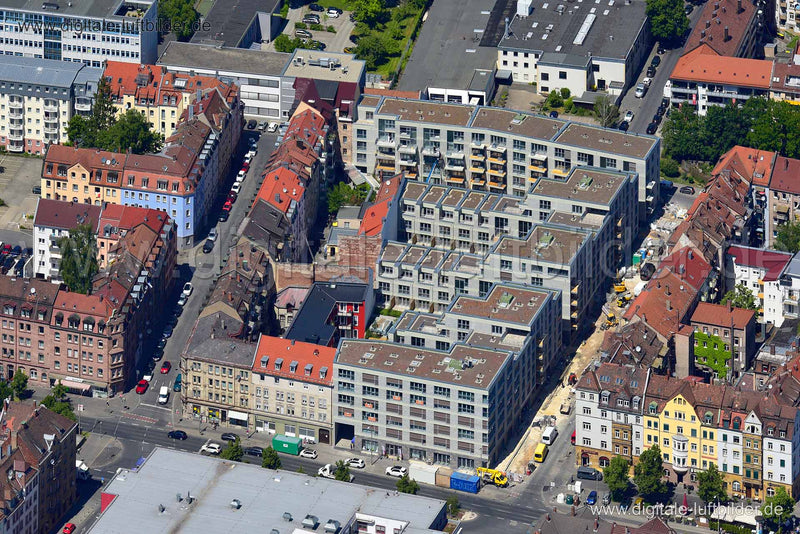 Luftaufnahme Spohrstraße in Nürnberg | Mittelfranken, Bayern