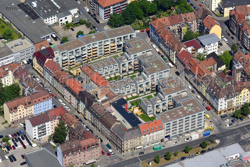 Luftaufnahme Spohrstraße in Nürnberg | Mittelfranken, Bayern