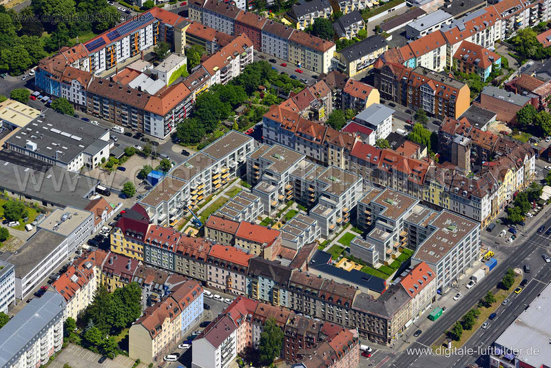 Luftaufnahme Spohrstraße in Nürnberg | Mittelfranken, Bayern