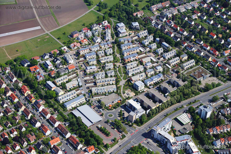 Luftaufnahme St.-Gallen-Ring in Nürnberg | Mittelfranken, Bayern
