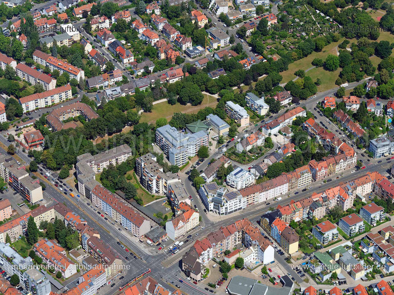 Luftaufnahme St. Jobst in Nürnberg | Mittelfranken, Bayern