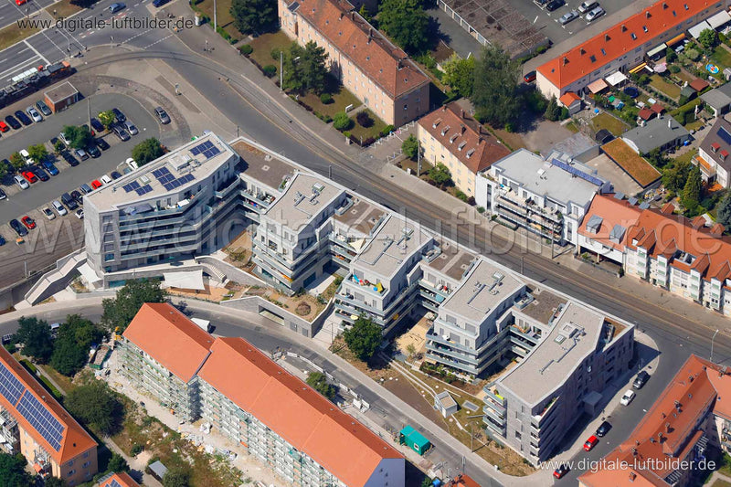 Luftaufnahme St. Johannis in Nürnberg | Mittelfranken, Bayern