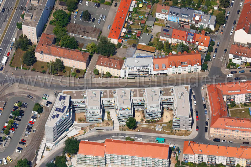 Luftaufnahme St. Johannis in Nürnberg | Mittelfranken, Bayern