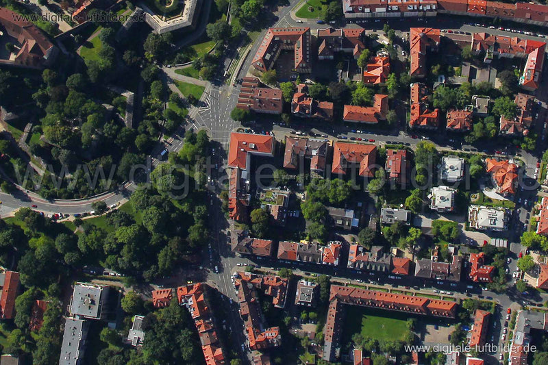 Luftaufnahme St. Johannis in Nürnberg | Mittelfranken, Bayern