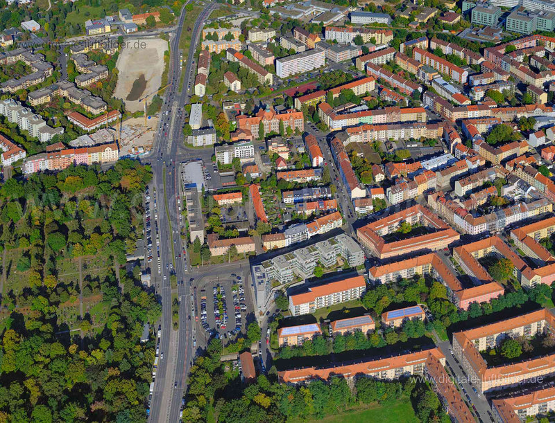 Luftaufnahme Sigena St. Johannis (wbg) in Nürnberg | Mittelfranken, Bayern