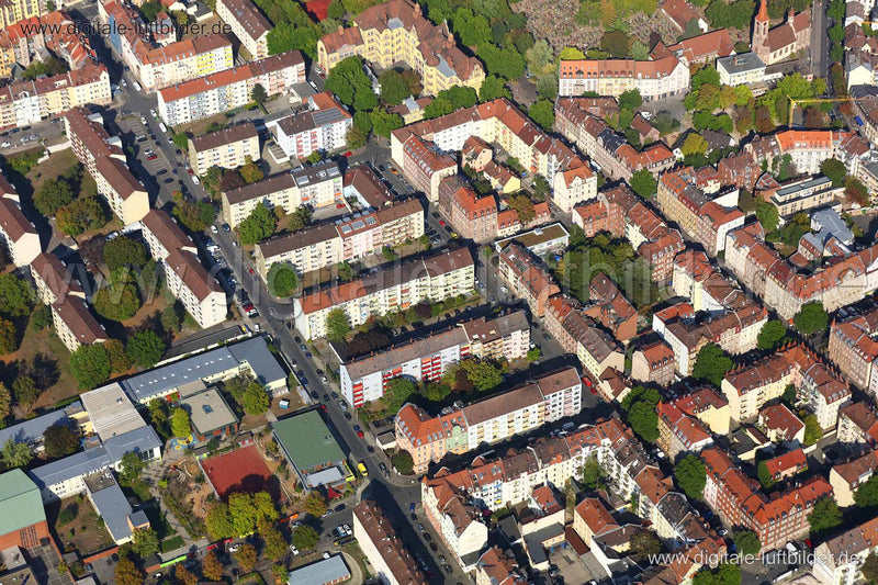 Luftaufnahme St. Leonhard in Nürnberg | Mittelfranken, Bayern
