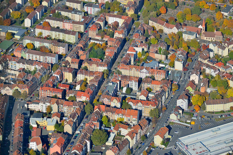 Luftaufnahme St. Leonhard in Nürnberg | Mittelfranken, Bayern
