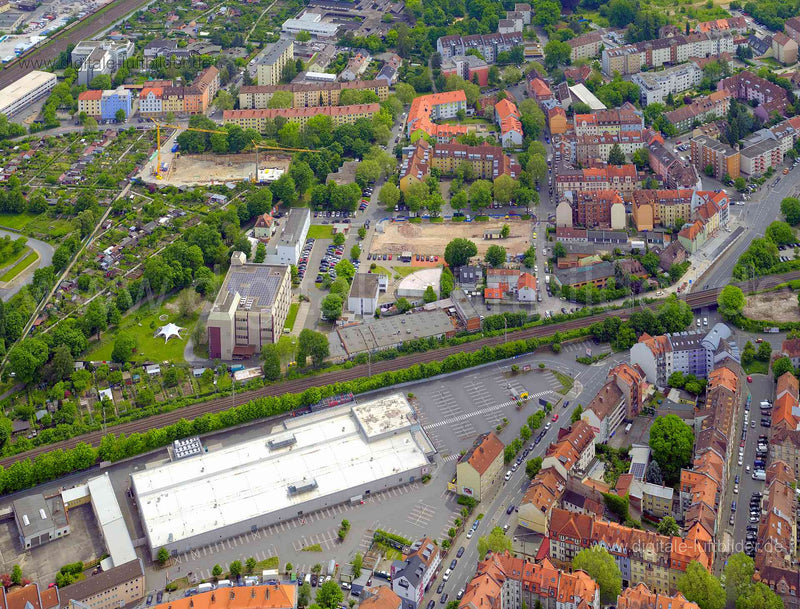 Luftaufnahme St. Leonhardt in Nürnberg | Mittelfranken, Bayern