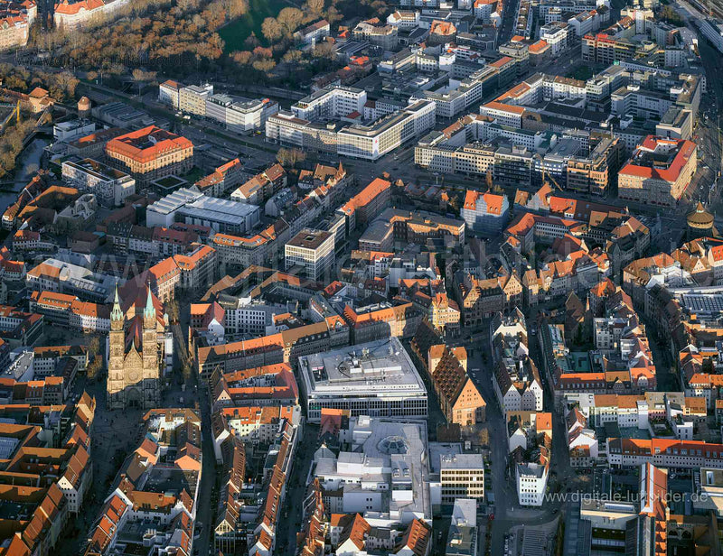 Luftaufnahme St. Sebald in Nürnberg | Mittelfranken, Bayern