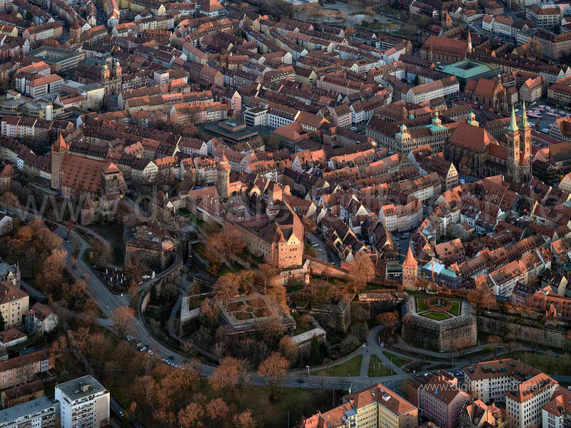 Luftaufnahme St. Sebald in Nürnberg | Mittelfranken, Bayern
