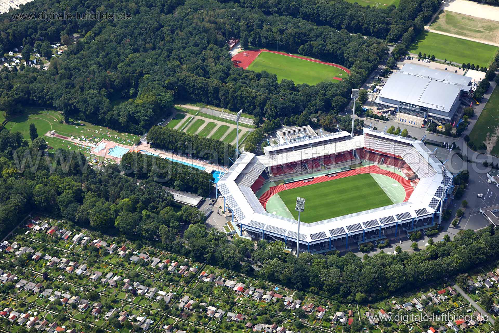 Luftaufnahme Stadion in Nürnberg | Mittelfranken, Bayern