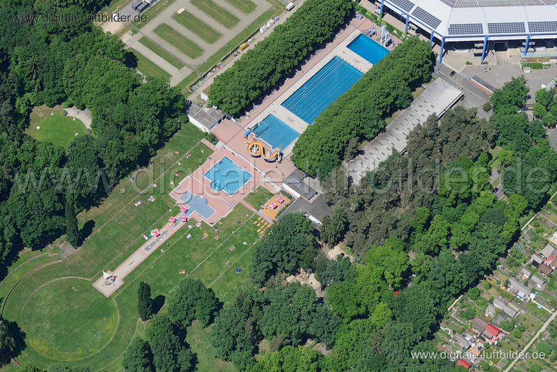Luftaufnahme Stadionbad in Nürnberg | Mittelfranken, Bayern