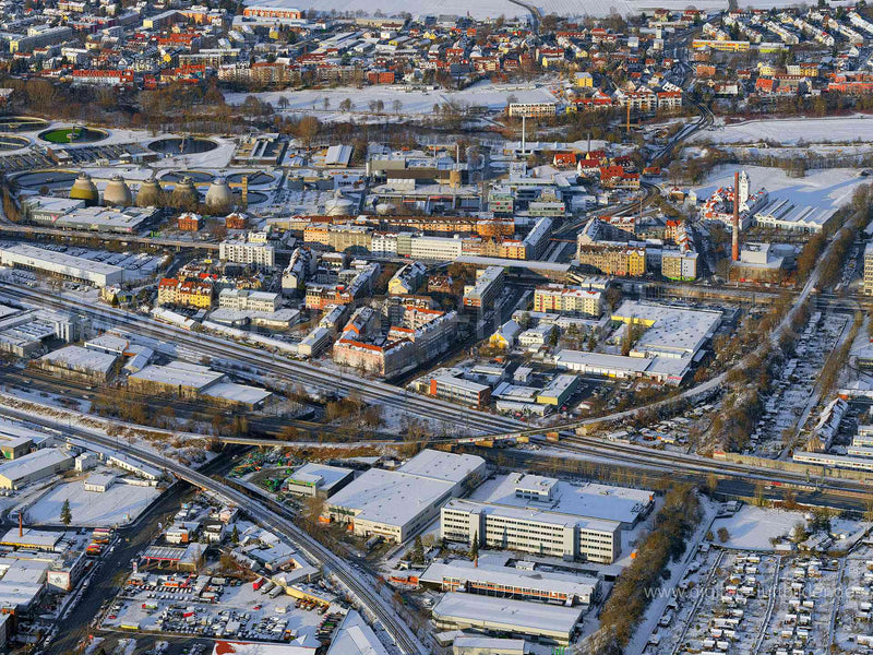 Luftaufnahme Stadtgrenze in Nürnberg | Mittelfranken, Bayern