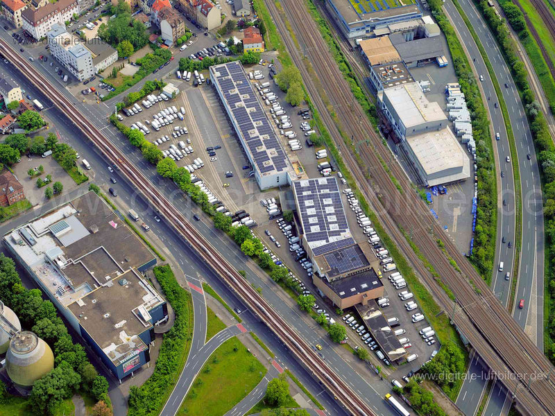 Luftaufnahme Stadtgrenze in Nürnberg | Mittelfranken, Bayern