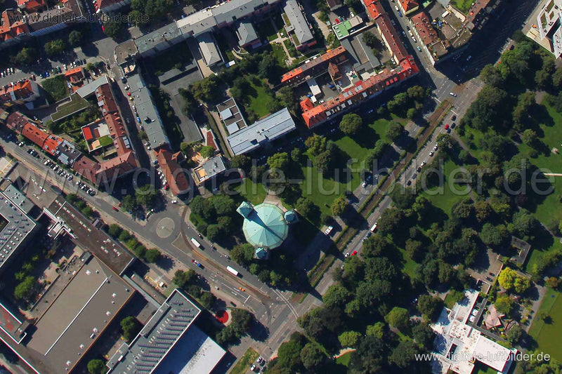 Luftaufnahme Stadtpark in Nürnberg | Mittelfranken, Bayern