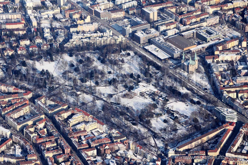 Luftaufnahme Stadtpark in Nürnberg | Mittelfranken, Bayern