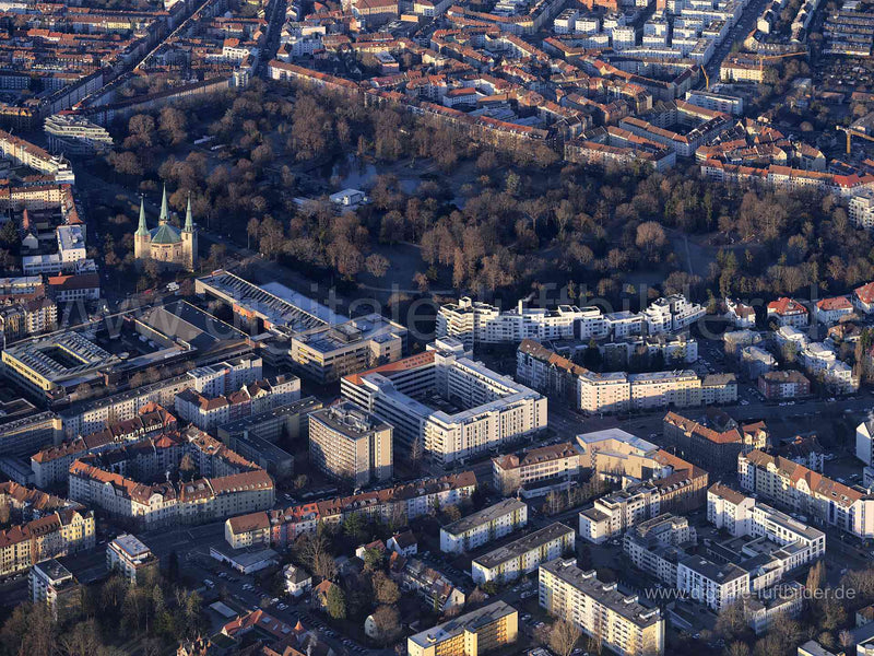 Luftaufnahme Stadtpark in Nürnberg | Mittelfranken, Bayern