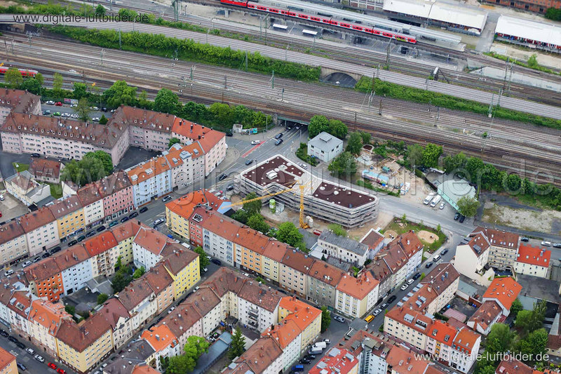 Luftaufnahme Steinbühler Tunnel in Nürnberg | Mittelfranken, Bayern