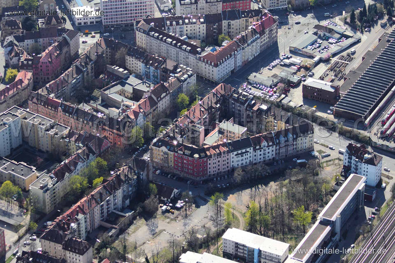 Luftaufnahme Stephanstraße in Nürnberg | Mittelfranken, Bayern