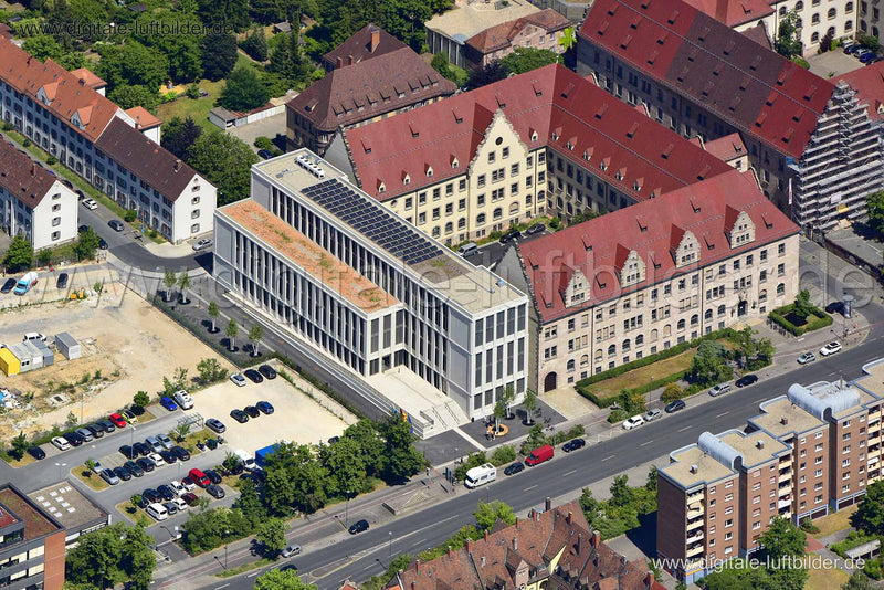 Luftaufnahme Strafjustizzentrum in Nürnberg | Mittelfranken, Bayern