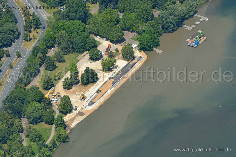 Luftaufnahme Strand am Wöhrder See in Nürnberg | Mittelfranken, Bayern