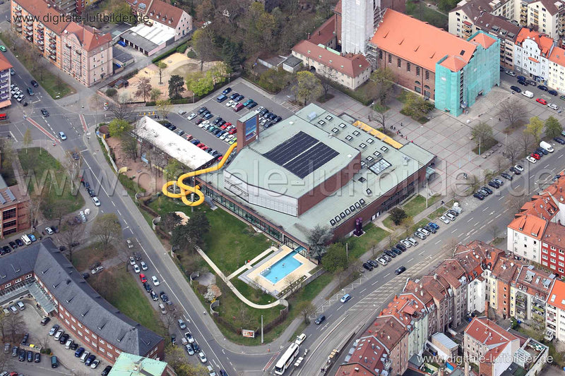 Luftaufnahme Südbad in Nürnberg | Mittelfranken, Bayern