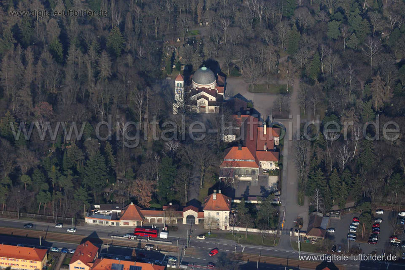 Luftaufnahme Südfriedhof in Nürnberg | Mittelfranken, Bayern