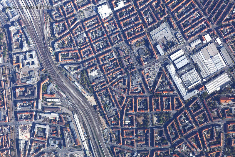 Luftaufnahme Südstadt in Nürnberg | Mittelfranken, Bayern