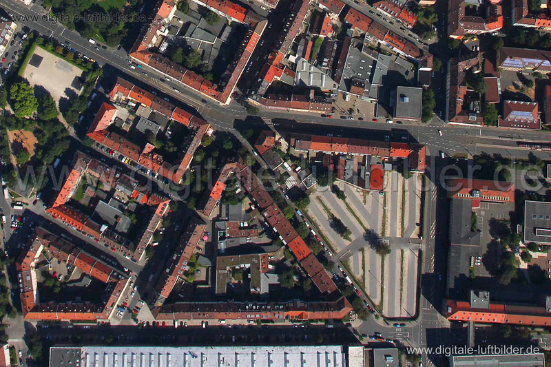 Luftaufnahme Südstadt in Nürnberg | Mittelfranken, Bayern
