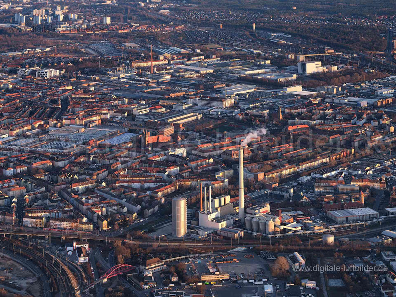 Luftaufnahme Südstadt in Nürnberg | Mittelfranken, Bayern