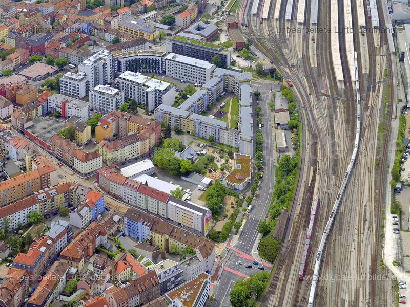 Luftaufnahme Südstadt in Nürnberg | Mittelfranken, Bayern
