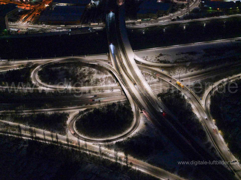 Luftaufnahme Südwesttangente in Nürnberg | Mittelfranken, Bayern