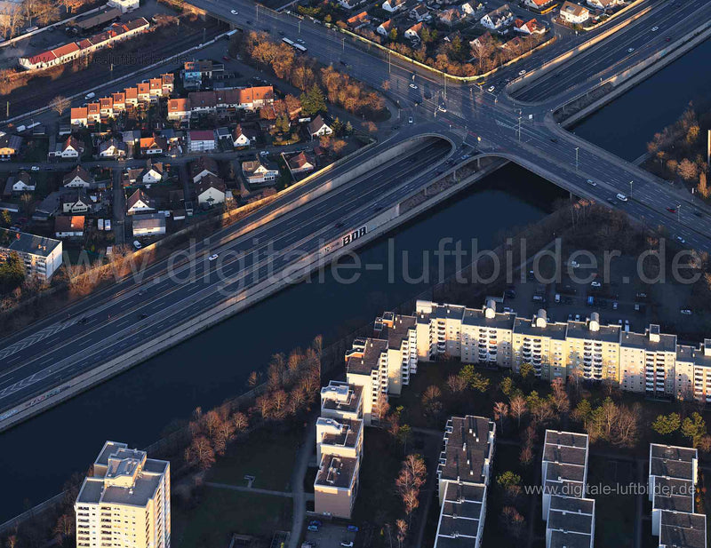 Luftaufnahme Südwesttangente bei Röthenbach in Nürnberg | Mittelfranken, Bayern