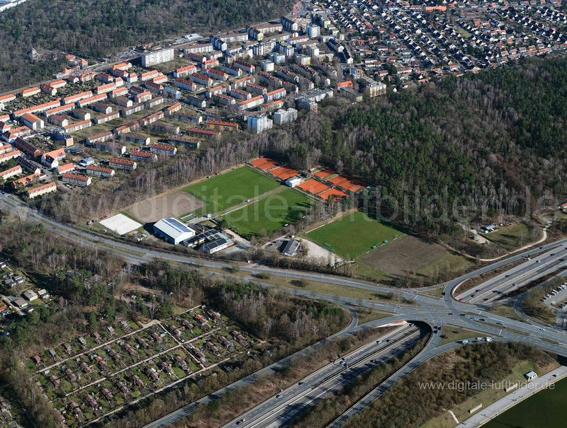 Luftaufnahme SV Maiach Hinterhof e.V. in Nürnberg | Mittelfranken, Bayern