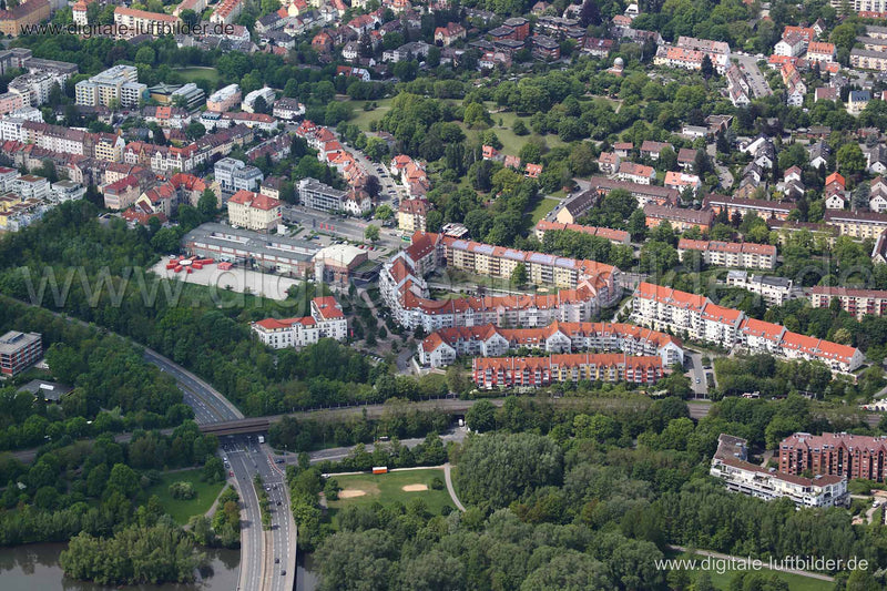 Luftaufnahme Tafelhalle in Nürnberg | Mittelfranken, Bayern