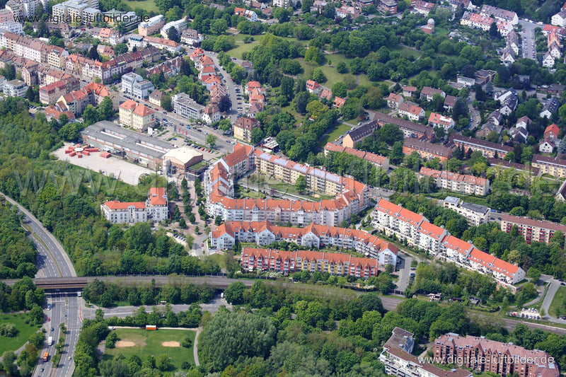 Luftaufnahme Tafelhalle in Nürnberg | Mittelfranken, Bayern